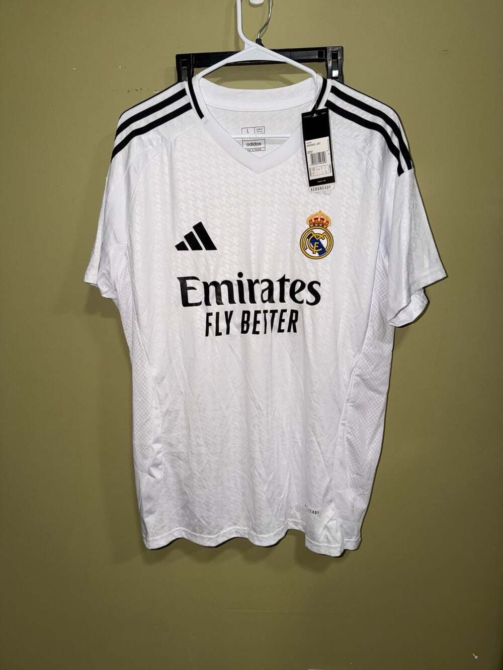 Adidas Real Madrid Home White 24/25 Jersey Men's Size Small IU5011 New With Tag